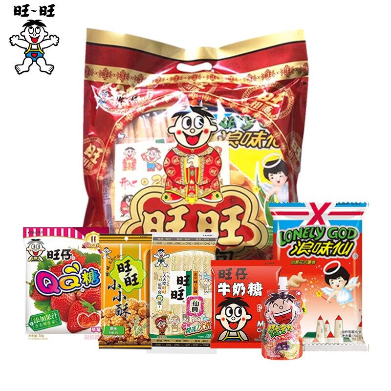 旺旺 巨型礼包280g新年送礼年货网红休闲零食拜年礼品正品-阿里巴巴