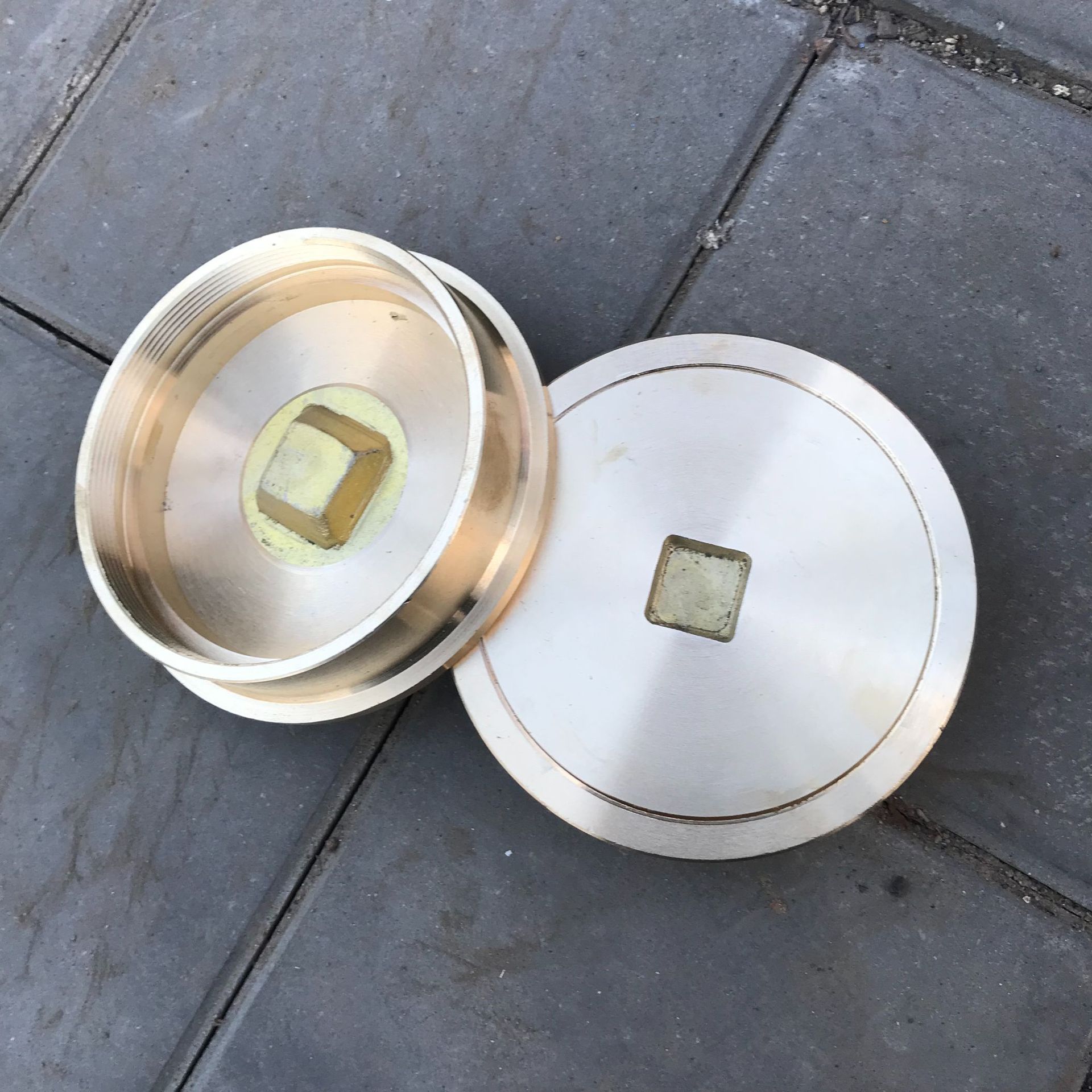 wj型全铜清扫口 04s301-11全铜清扫口 一字扣铜内螺纹清扫口