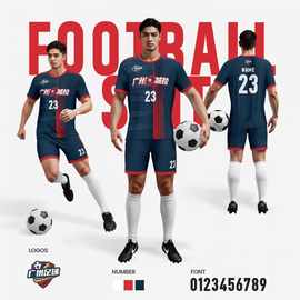 新款数码印批发儿童校园足球比赛训练队服透气快干成人足球服套件