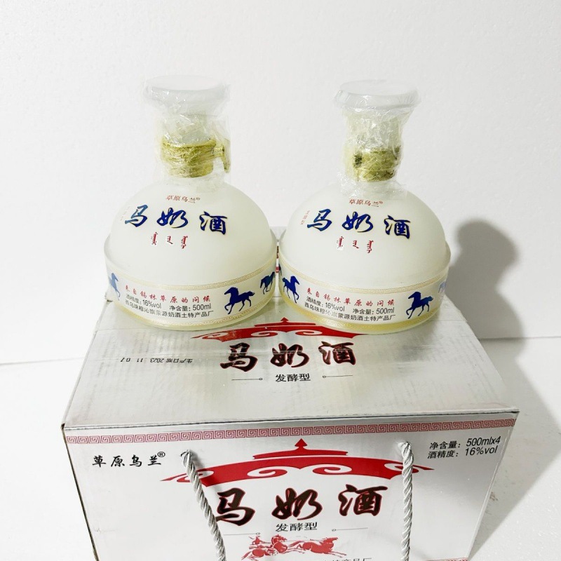 内蒙古草原乌兰奶酒乳白色马奶酒内蒙古特产 16度500m62l-阿里巴巴
