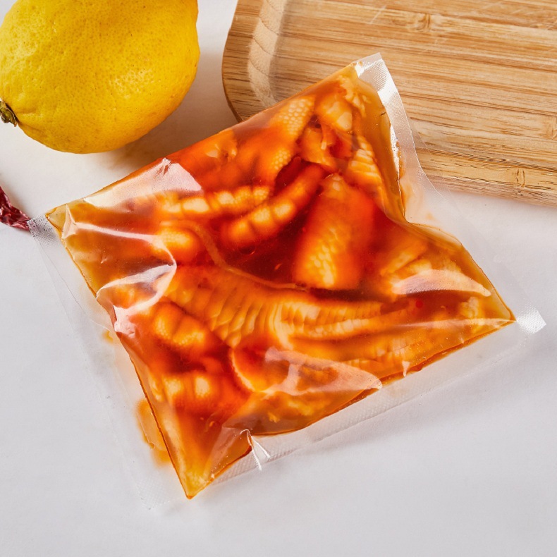 酸辣柠檬无骨鸡爪盒装凤爪网红熟食微商休闲小吃餐饮批发200克