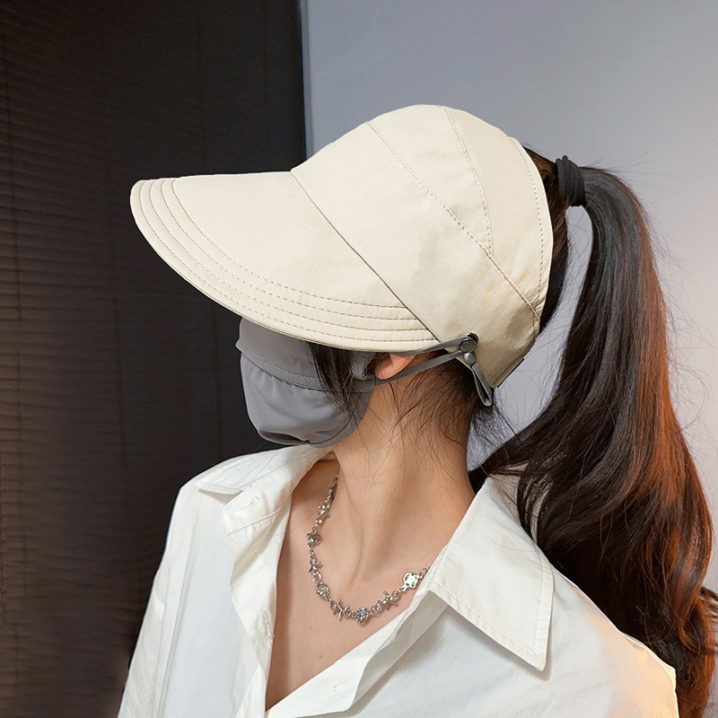 Hat Women's New Sunshade Sun Protection Hat 2024 Summer Cute Bucket Hat Outdoor Fashion Korean Peaked Cap Wholesale
