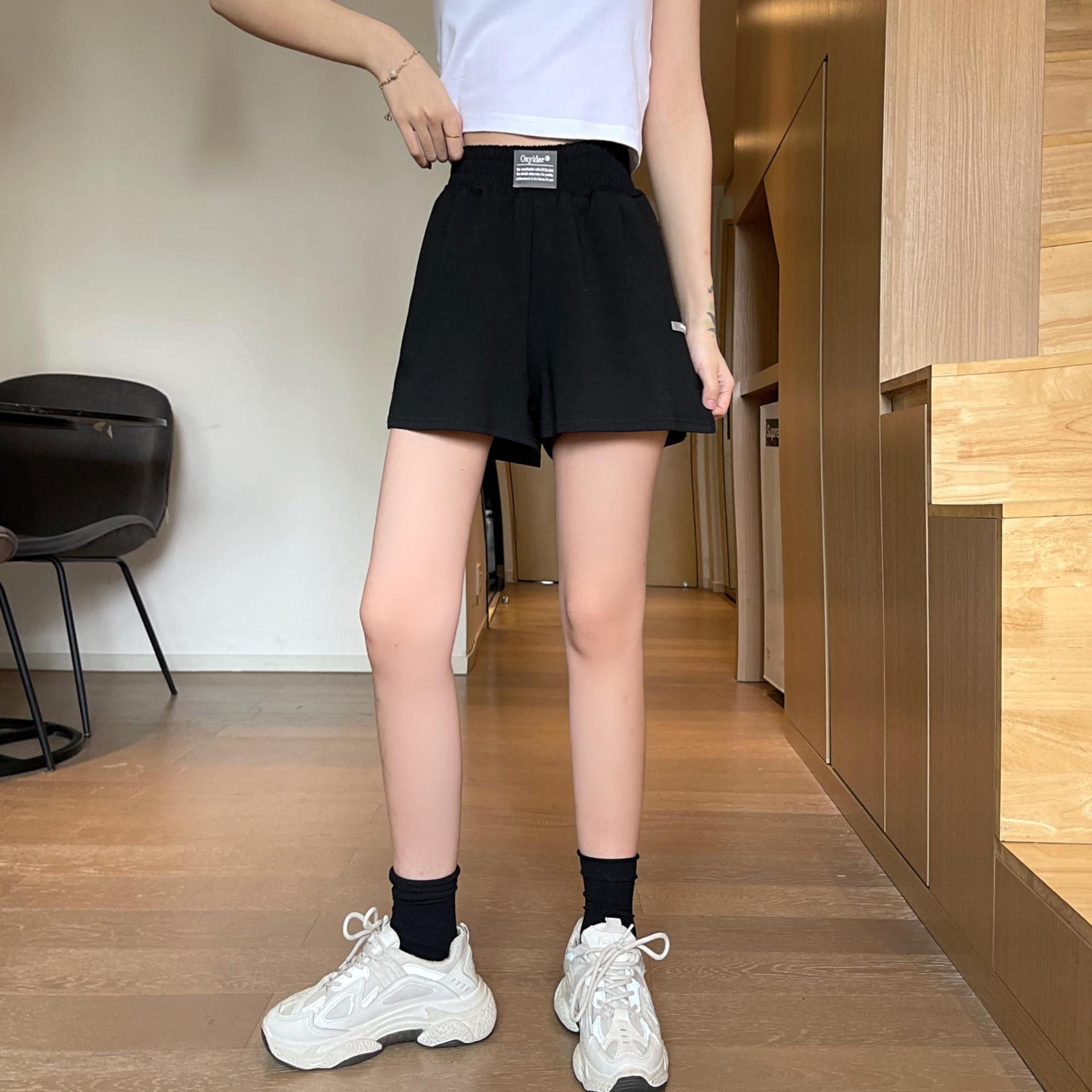 学生超短a字裤女休闲裤夏季新款港风棉质高腰宽松休闲短裤女代发