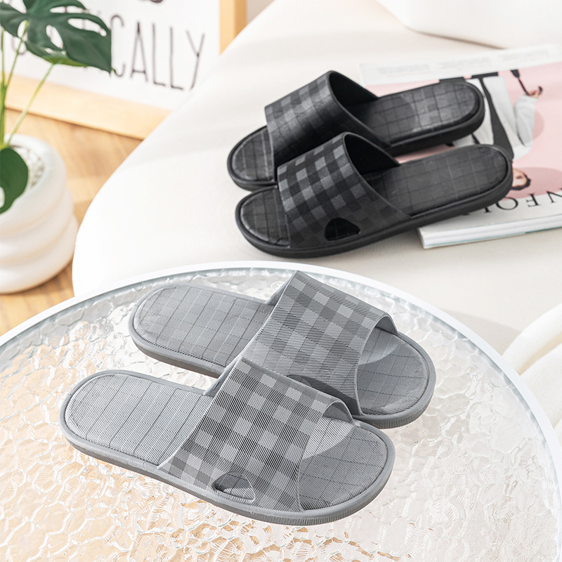 [Customized] New Square Slippers Wholesale Non-Slip Household Bath Homestay Hotel Thick Bottom Sandals