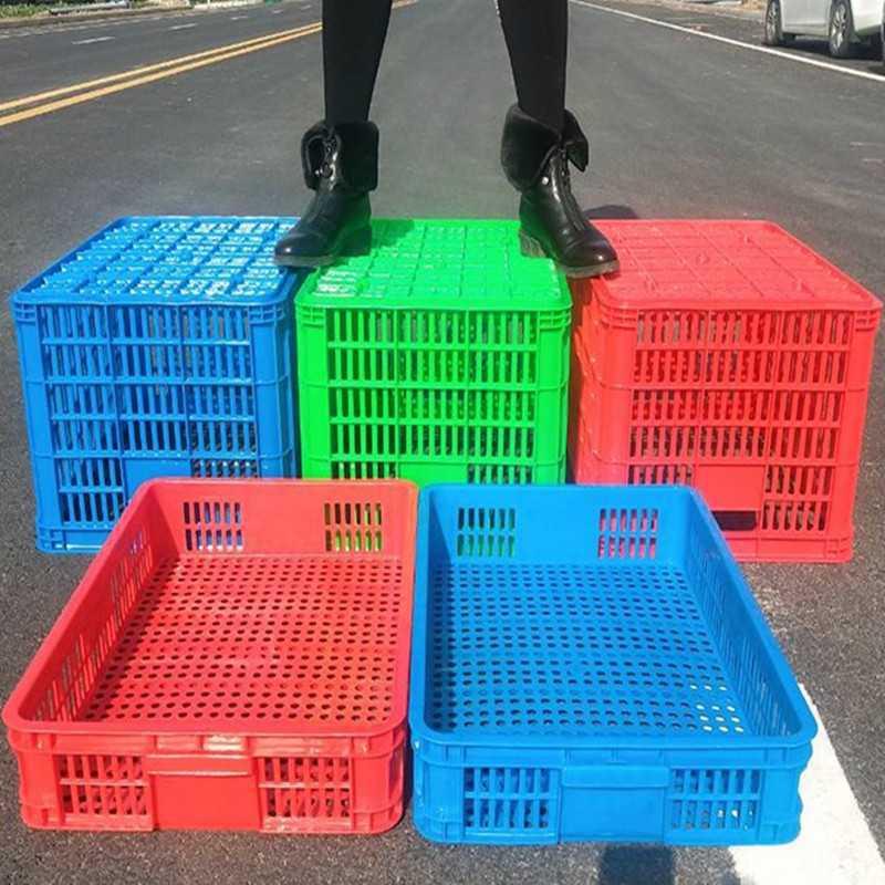 葡萄筐子货物中转镂空匡塑料长方形食品水果蔬菜加厚大号白色胶框