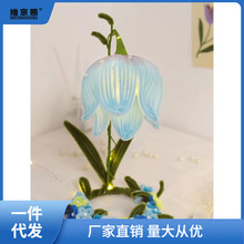 DIY铃兰花灯加密扭扭棒花束自制手工创意材料包生日礼物节日装饰