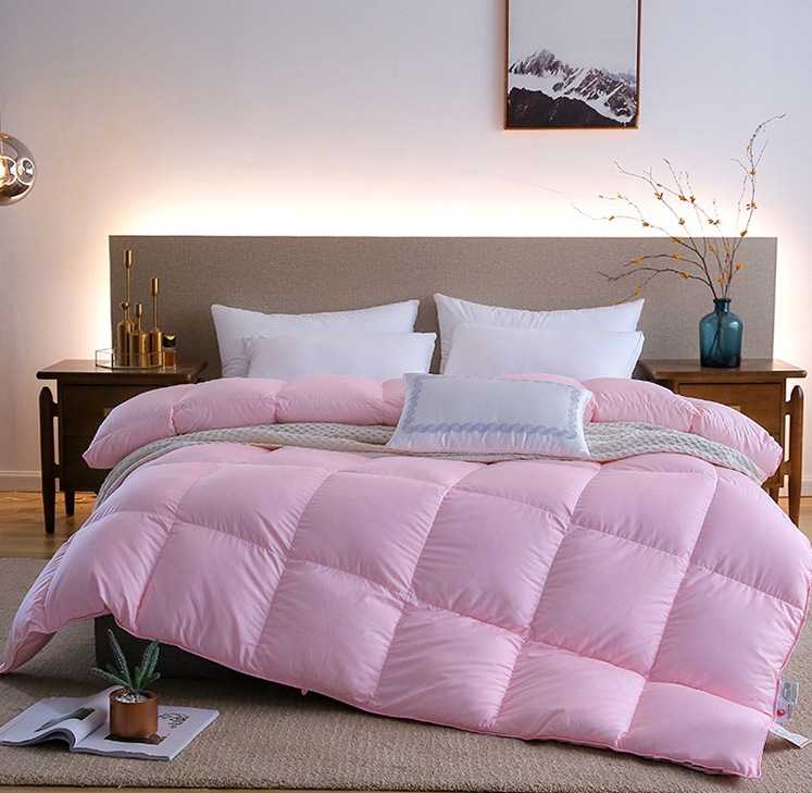 全棉羽绒被95白鹅绒冬被五星级酒店被子春秋被加厚保暖家用双人被