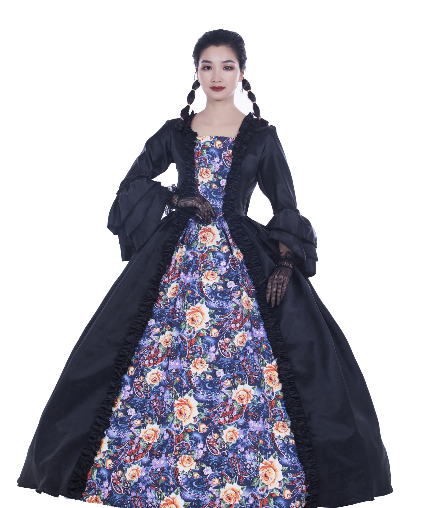 哥特维多利亚宫廷礼服亚马逊速卖通舞会直供商