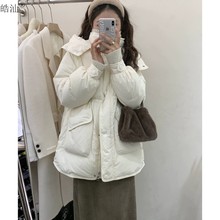 羽绒服女短款冬季新款韩版白鸭绒加厚宽松设计感小个子外套