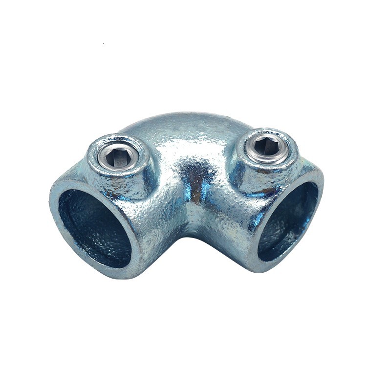 批发4分20mm镀锌管铁管紧固件钢管圆管连接件固定件货架接头水管