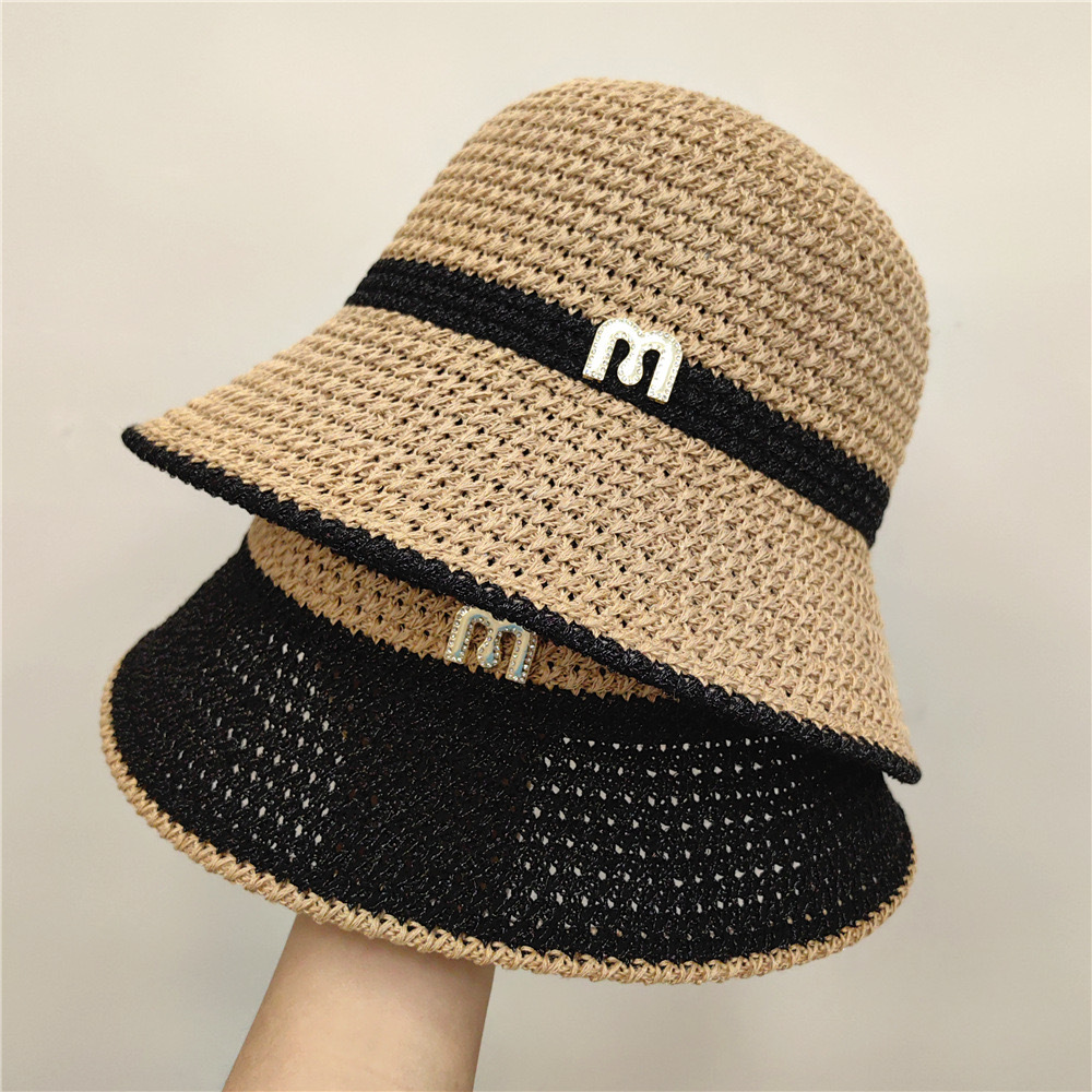 Hat Female Summer Korean Bucket Hat Mesh Breathable Sun Hat All-Matching Sun Hat Bucket Hat Face-Looking Small Sun Hat