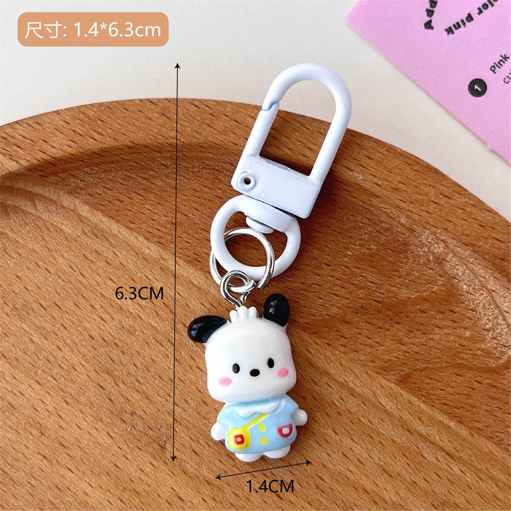 Kindergarten Cute Cartoon Key Button Pendant Ins Style Girl Heart Student Schoolbag Pencil Case Girlfriend Gifts Ornaments