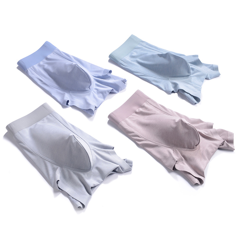 男士内裤透气四角底裤 花纱轻薄无痕内裤男士四角内裤一件代发