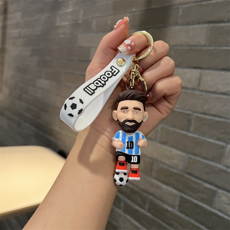 Creative Massey Keychain Playing Football Massey Key Chain Leo Andles Massey Long Johns Set Pendant