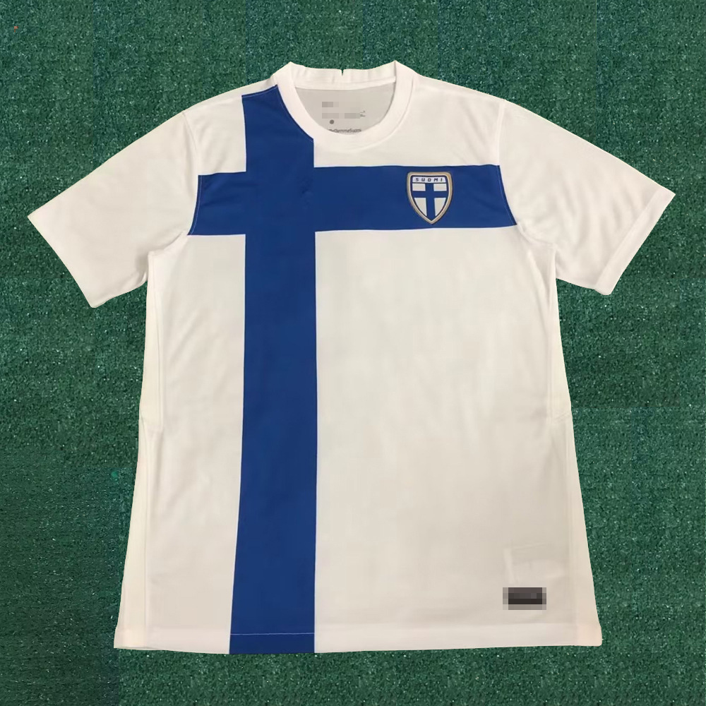 2022新款芬兰主客场国家队足球服夏季运动服泰版球衣印号