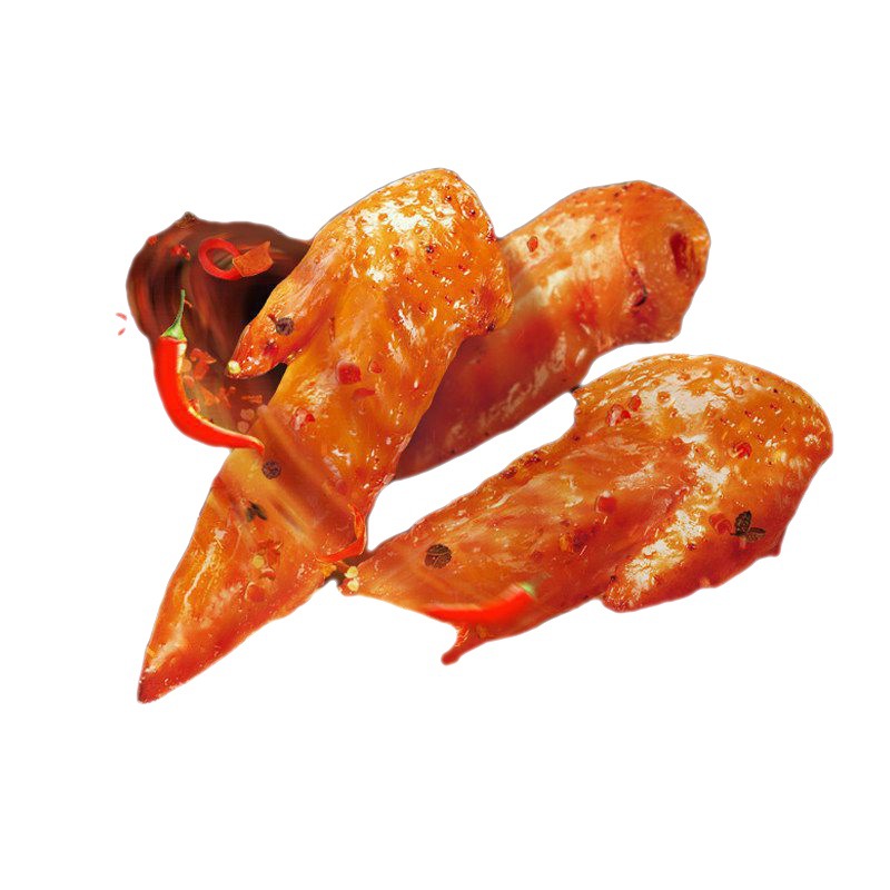 无穷烤鸡小翅50g6小包肉食熟食香辣蜂蜜美味鸡翅尖宿舍零食小吃