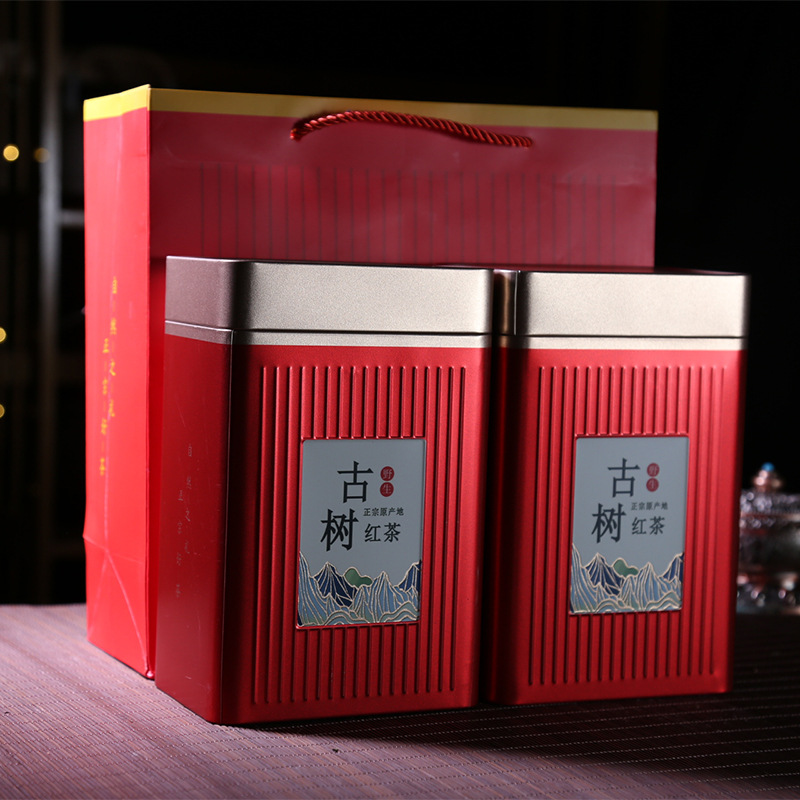 云南古树红茶滇红茶500克礼盒装功夫红茶茶叶礼盒装高档送人-阿里巴巴