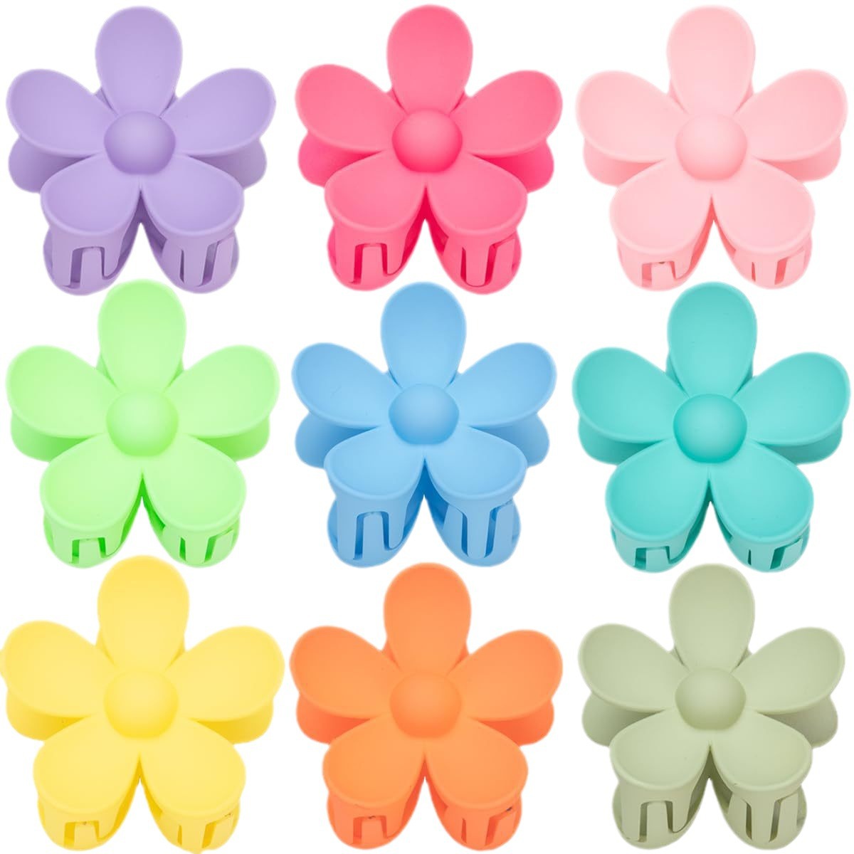 cross-border amazon hot hair accessories frosted flower hair clip european and american fashion updo ponytail hair clip