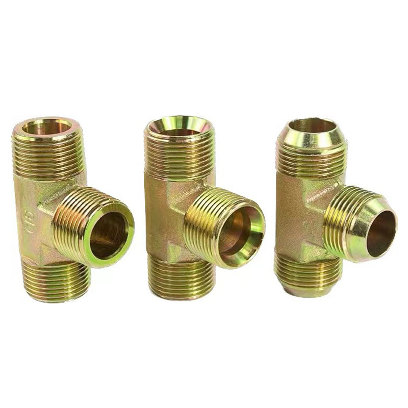 液压接头液压外丝三通过渡接头高压油管接头