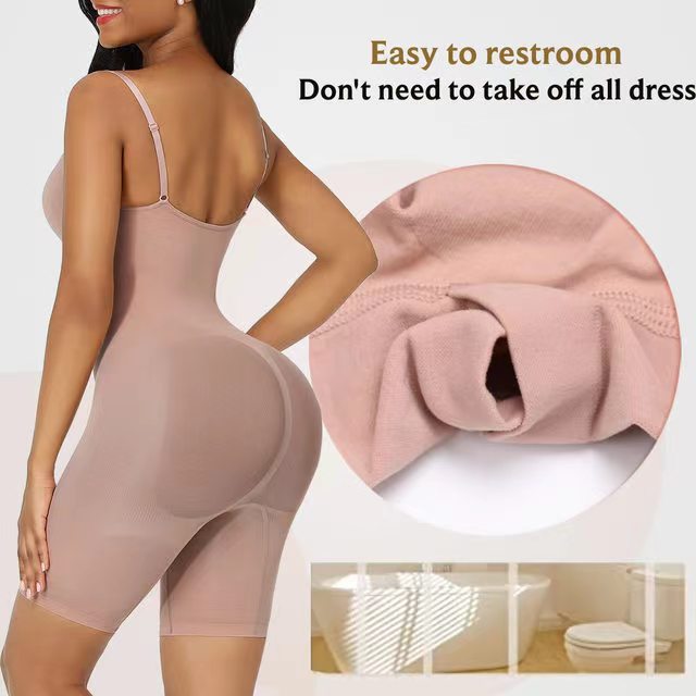 Europe and America Cross Border One-Piece Corset Belly Contracting Hip Lifting Boxer Open Crotch Postpartum Clothes Chest Support Sling Corset