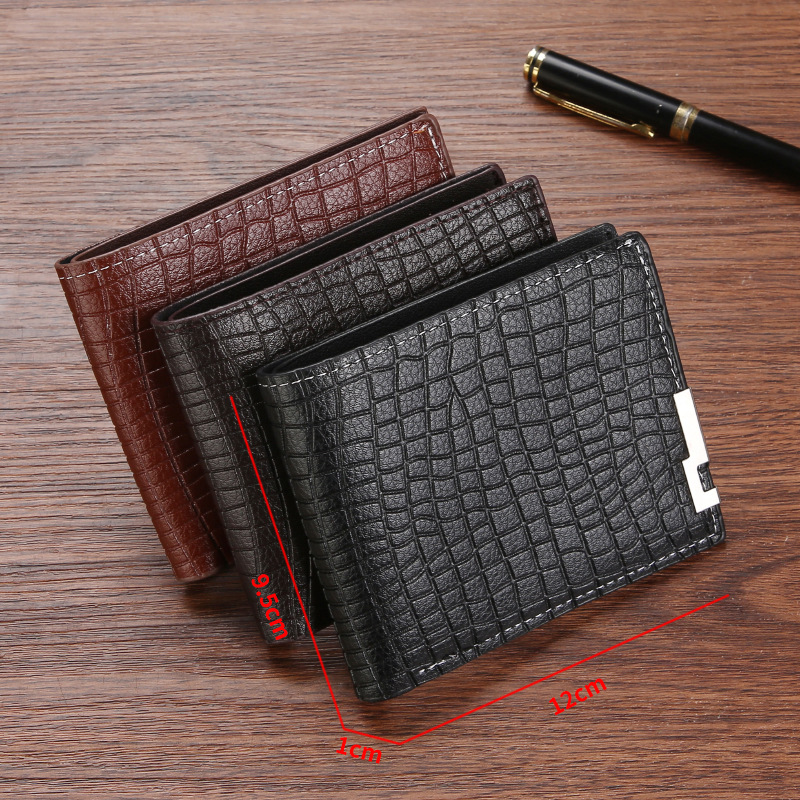 Wholesale New Men's Wallet Multiple Card Slots Wallet Card Bag Integrated Short Business Belt Driving License Wallet PU Leather Men's Bag