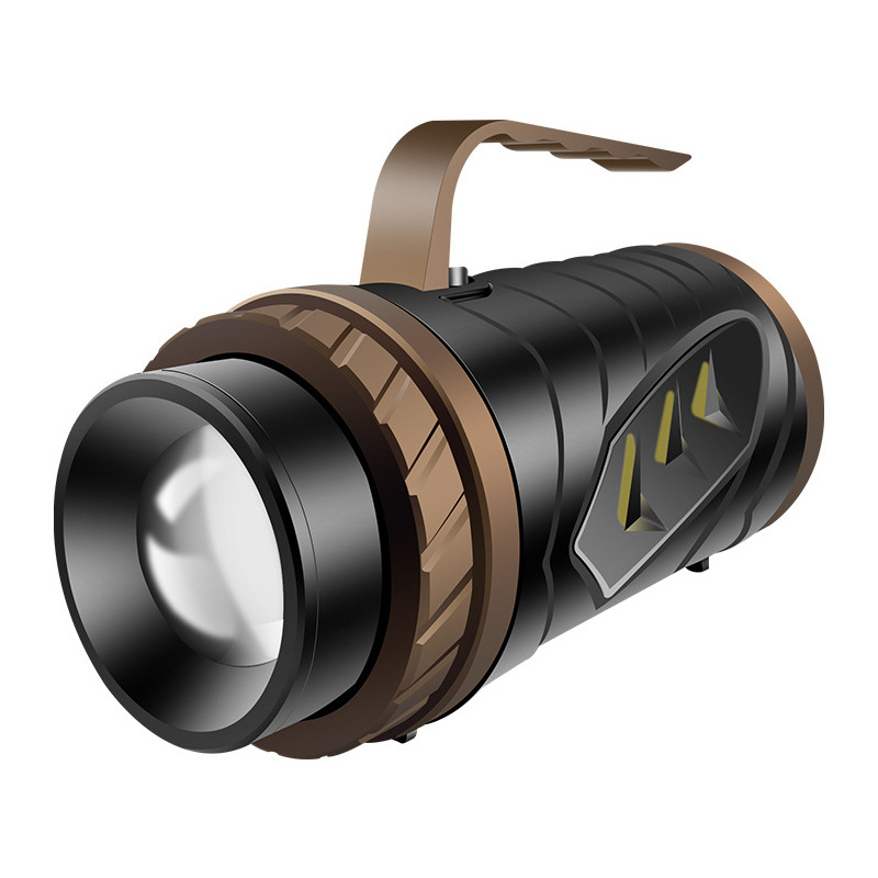 跨境大功率手电筒黑坑激光炮强光远射蓝光钓鱼灯夜钓灯露营驱蚊