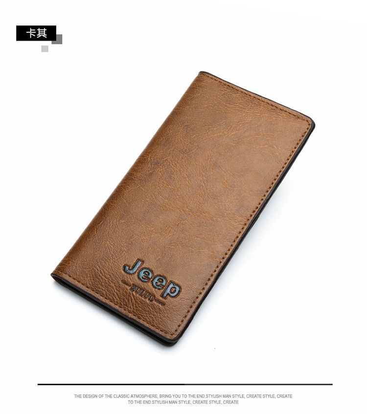 Factory Wholesale Long Men's Wallet Multiple Card Slots Clutch Purse Vintage Business Texture Wallet Card Holder Coin Purse