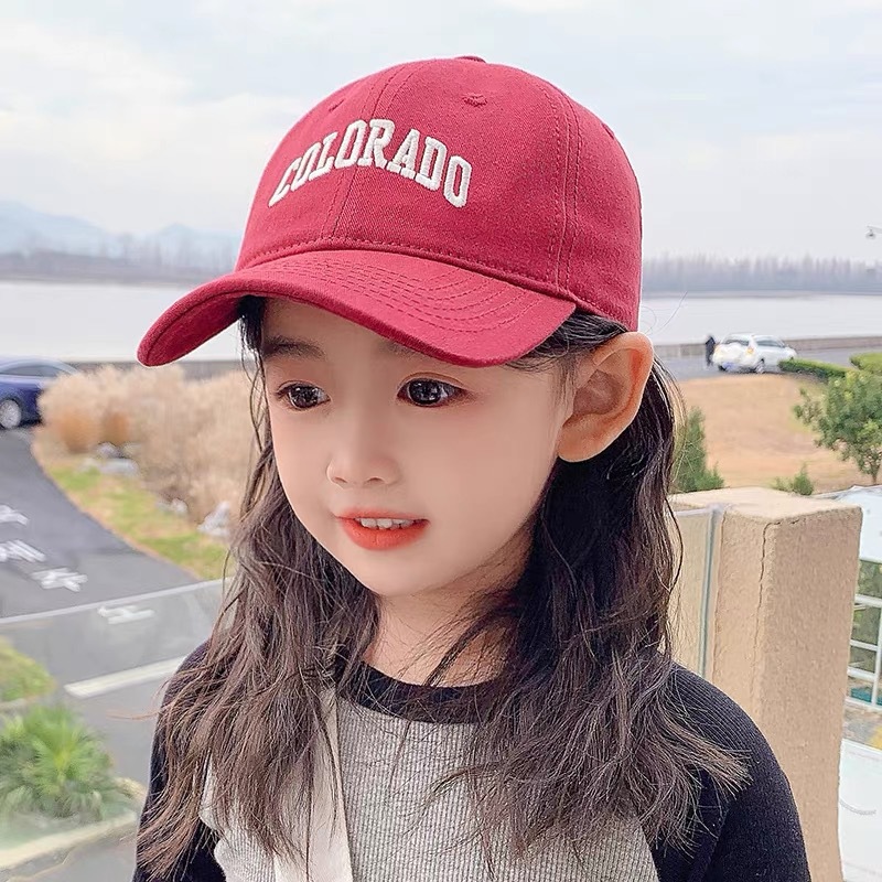 Children's Hat Spring and Autumn Fashion All-Matching Girls' Peaked Cap Fashionable Korean Style Sun-Proof Baseball Cap Boys' Sun Hat Fashion
