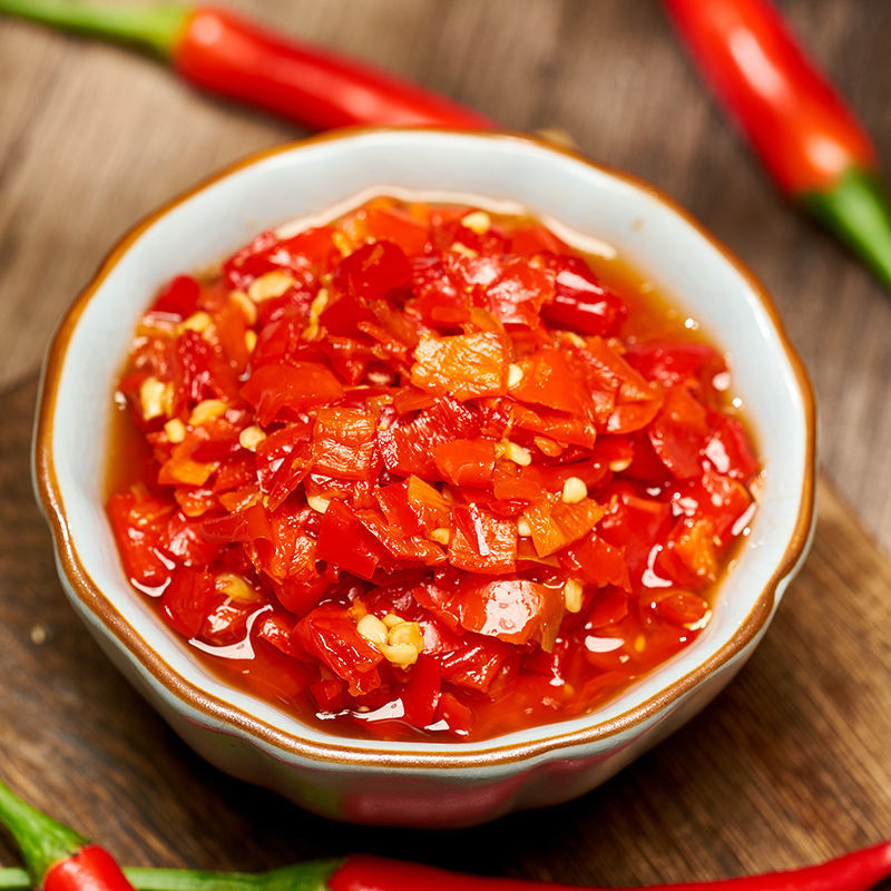 火辣辣剁椒辣椒酱500g 湖南下饭菜拌饭拌面辣酱商用辣椒调味酱