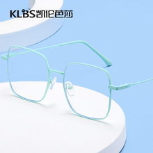 韩版大框眼镜架 潮流素颜平光镜不锈钢防蓝光眼镜直播眼镜架现货