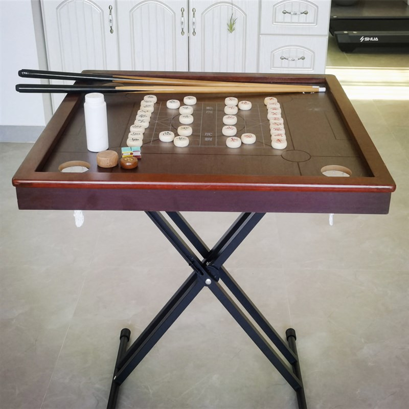 现货速发实木康乐球桌台克朗棋桌面手指弹棋棋盘桌球台家用全套配