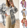 Explosion models in Europe and America 2023ebay Amazon winter new pattern Women's wear fashion lattice pocket Woolen Fur coat Explosion models in Europe and America 2023ebay Amazon winter new pattern Women's wear fashion lattice pocket Woolen Fur coat