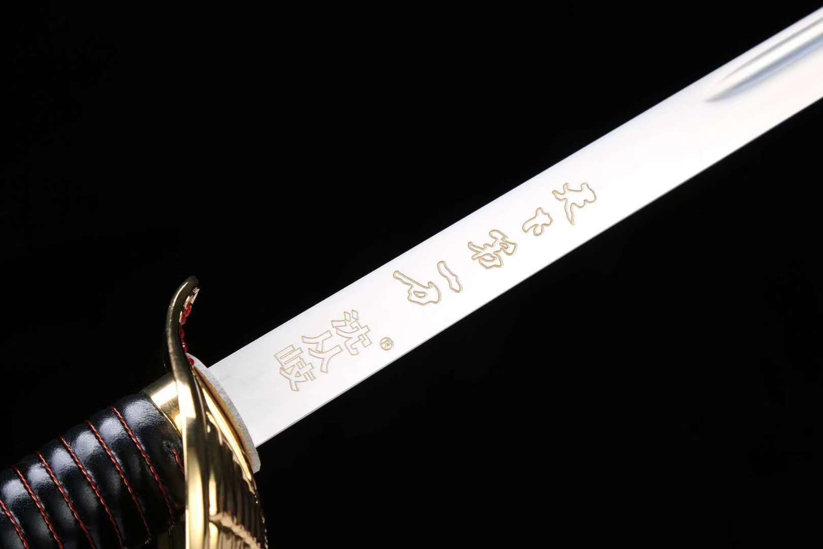 升旗仪式指挥刀 仪杖刀 国旗护卫队佩刀精典版 送皮挂扣 未开刃