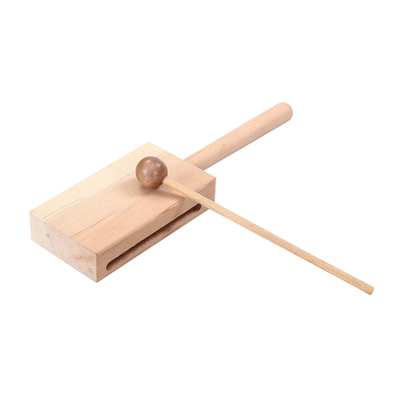 高低梆子批发 放心品质乐器 亲子早教奥尔夫乐器 木制龙头梆子