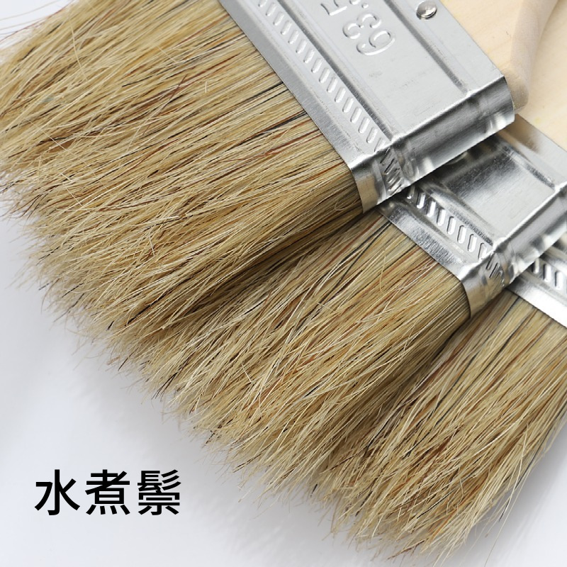 Pure Water Boiling Pig Bristle Brush Barbecue Brush Cleaning Brush Hair Brush Oil Brush Wooden Handle Paint Brush Pig Hair Brush Manufacturer
