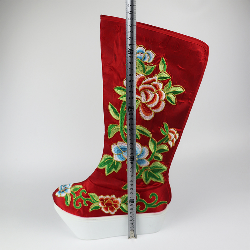 戏曲戏剧高靴越剧小生厚底靴子朝靴战靴可来样定做