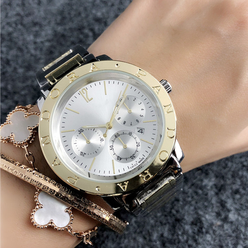 手表女生小众轻奢简约法式潮圆形合金表壳小金表时尚潮流手表