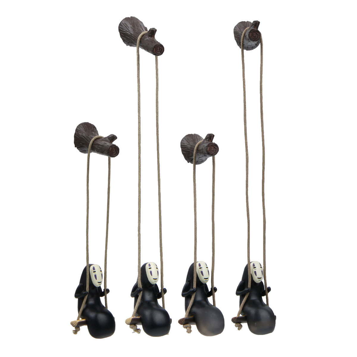 树杈荡秋千呆萌男立体园艺微景观装饰品公仔摆设办公室礼物冰箱贴