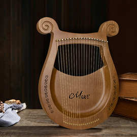 moxi天使小竖琴19音莱雅箜篌初学者lyre弦里拉琴小众乐器跨境批发