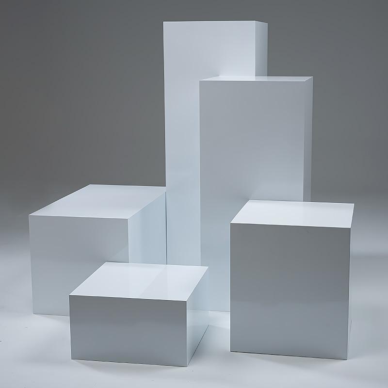 模特高低展示台 服装店流水台展示架方形几何体直播地台摄影摆件