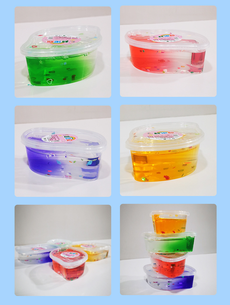 网红透明起泡胶史莱姆水晶泥气泡胶泡泡泥水晶土解压泥儿童玩具