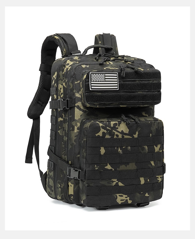 战术迷彩背包突击包molle包户外包军事背包徒步旅行露营大号3p包