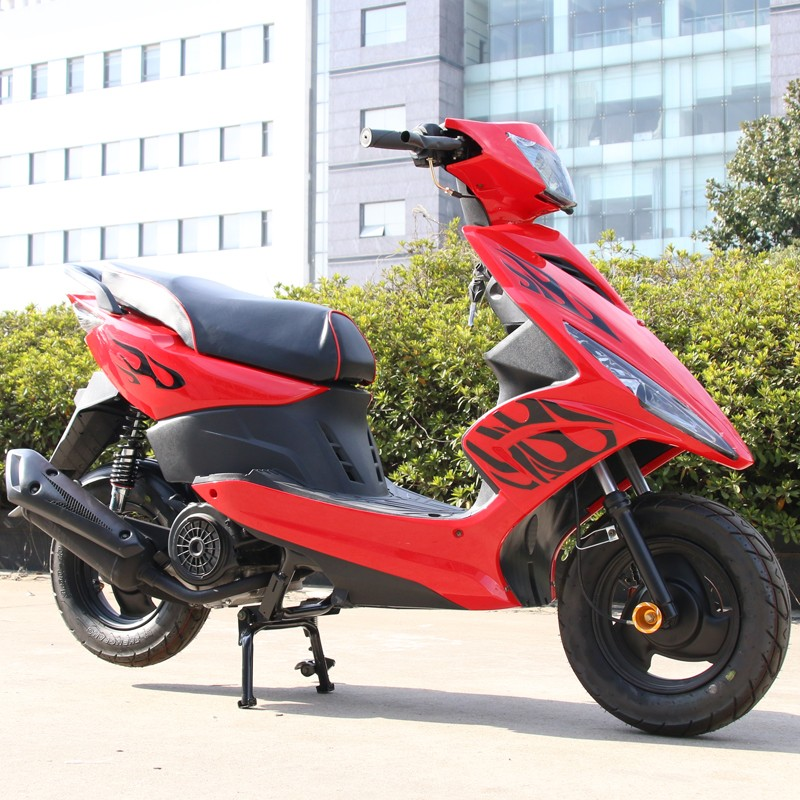 踏板摩托车可上牌125cc鬼火燃油外卖车男女式踏板车摩托车助力车
