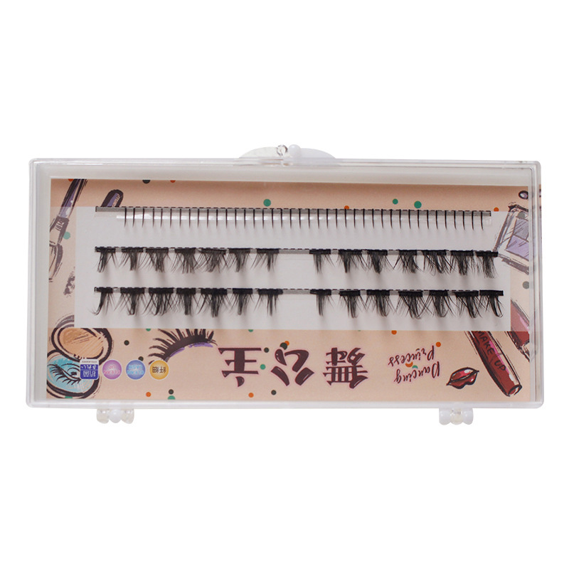 009 Segment +3 Rows of Lower Eyelashes Natural False Eyelashes Grafting Individual False Eyelash Segment Type