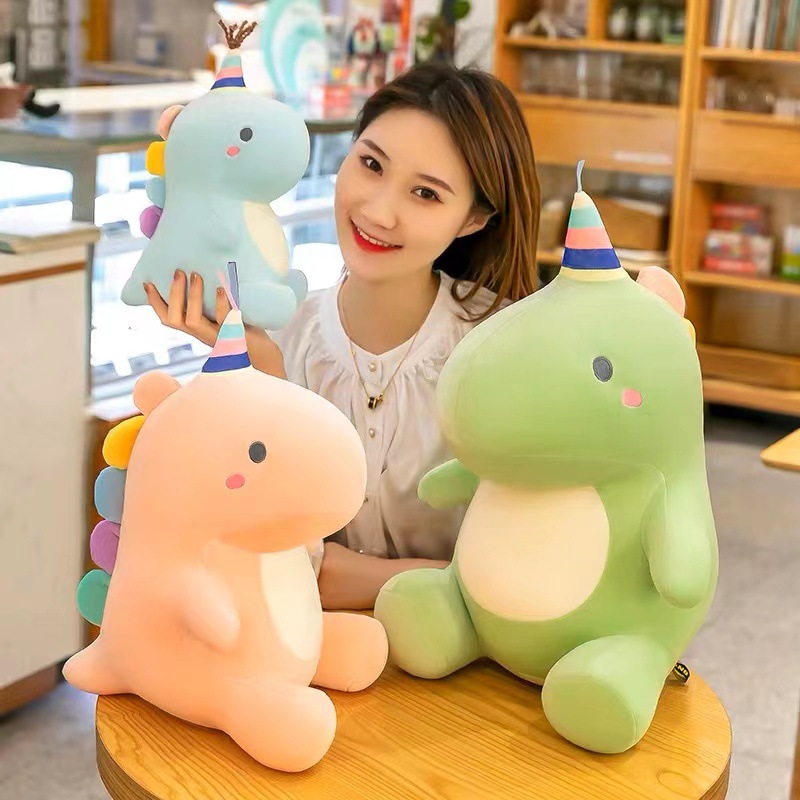 wholesale new creative candy dinosaur doll large dinosaur plush doll sleeping pillow gift children‘s toy