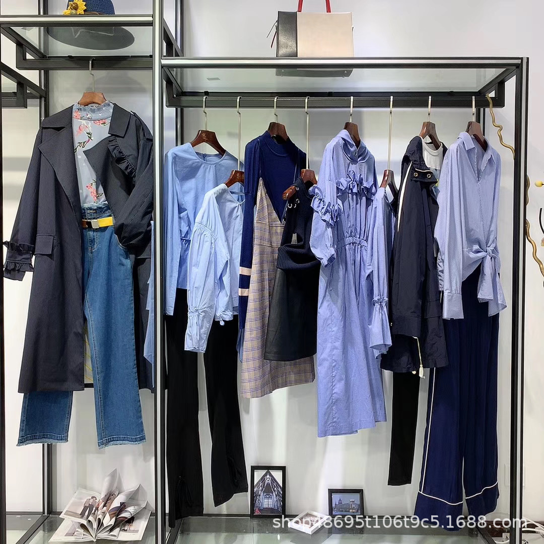 百家好品牌折扣女装批发春装走份货源直播清货清仓处理库存尾货