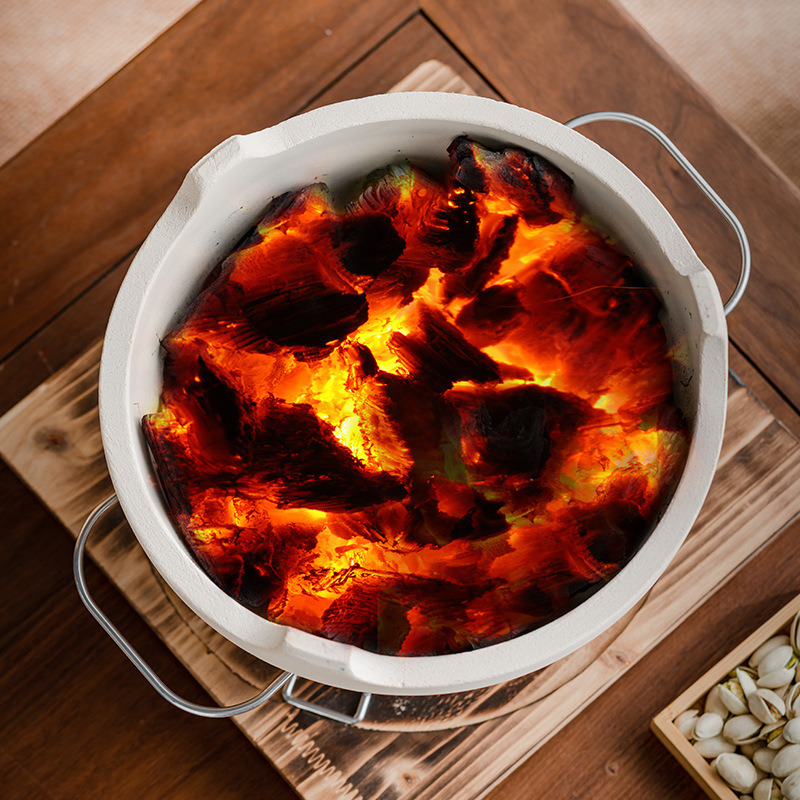 围炉煮茶炭火炉室内打边炉烤火炉子木炭陶土泥炉户外烧烤碳炉泡茶