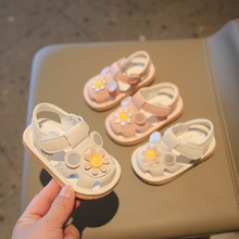 一件代发宝宝韩版凉鞋2021春夏女童鞋子0-2岁儿女宝宝叫叫学步鞋