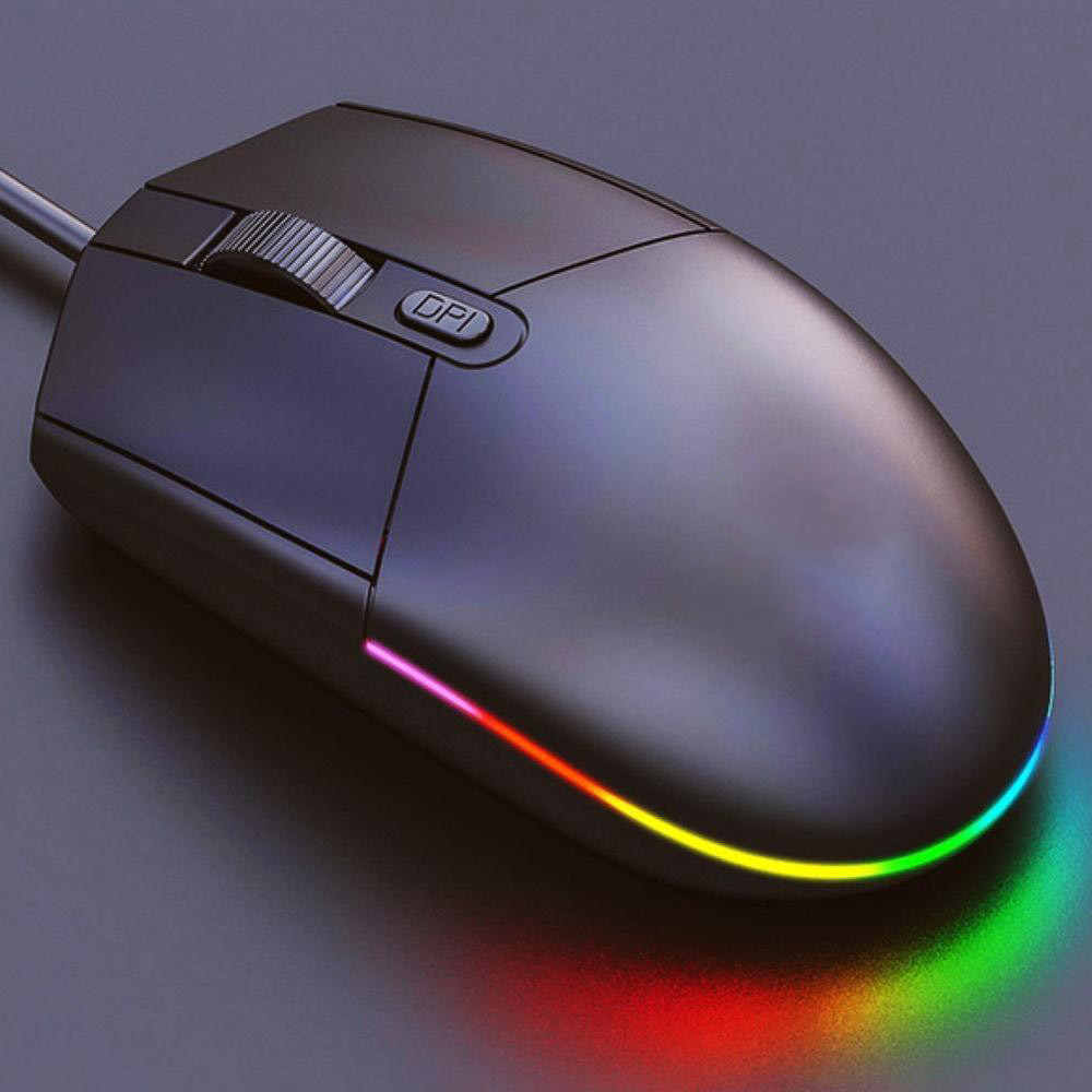 g3se游戏鼠标4个按钮1600dpi可调舒适握把人体工程学光学鼠标