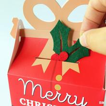 跨境热销 圣诞节邮箱盒糖果盒 幼儿园DIY小礼物包装盒 饼干蛋糕盒